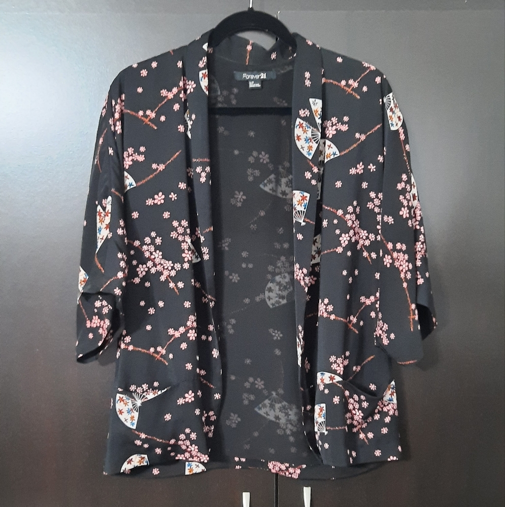 Forever 21 Kimono Style Open Front Jacket